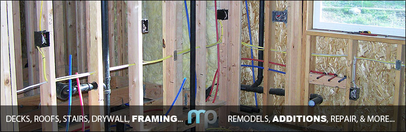 Residential interior remodel Framing addon